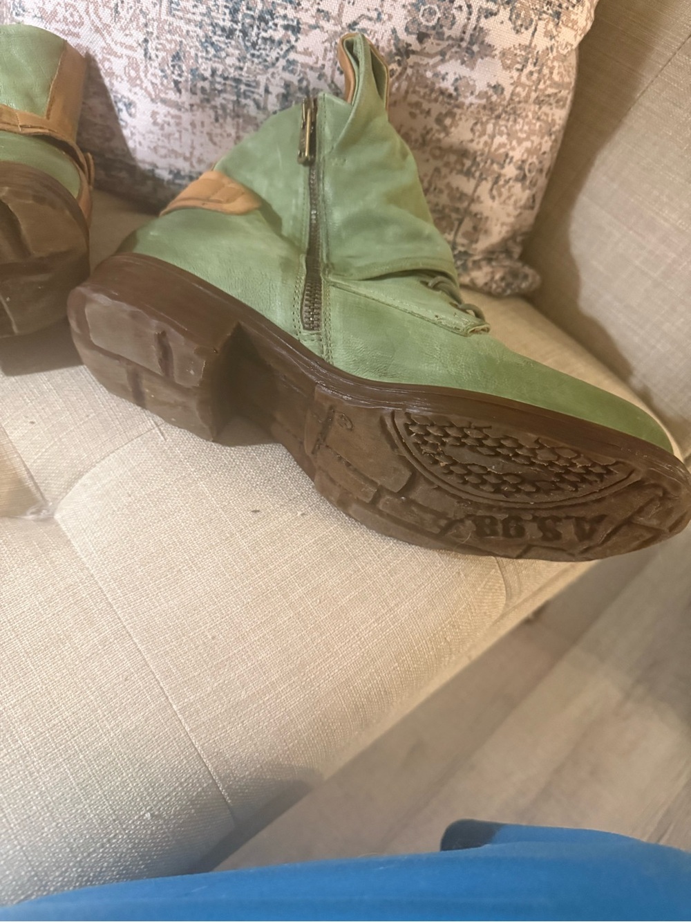 A.S.98 light green Emmerson Boots. Size 41 worn once or twice at the most - Picture 6 of 7